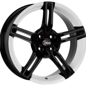 4X100 7.5X17 RC-1186 ET35 67.1 BLACK/WHITE